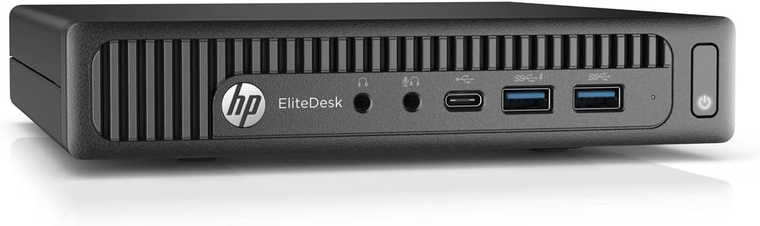 HP EliteDesk 800 G2 Desktop Mini PC, Intel Core i5 6500T 2.5Ghz, 16GB DDR4 RAM, 500GB Hard Drive, USB Type C, Windows 11 Pro (Renewed)