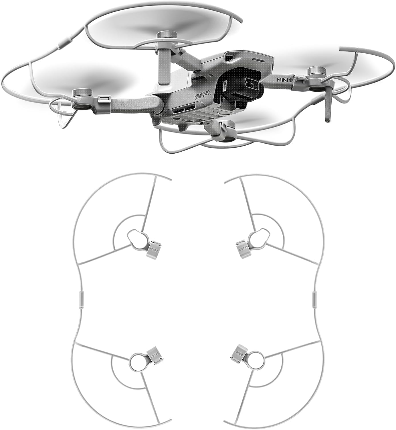 Mini 4K Propeller Guard for DJI Drone Propeller, Safety Accessories for DJI Mini 4K / Mini 2 SE Propellers Protector Drone Accessories (Upgraded Version)