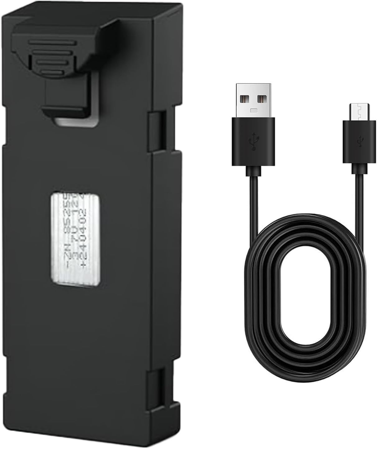 Toladrone 3.7V 1600mAh Rechargeable Drone Battery Compatible for Models TD12PRO, Replacement Original Battery with USB Charging Cable, Lithium Modular Easy to Replace