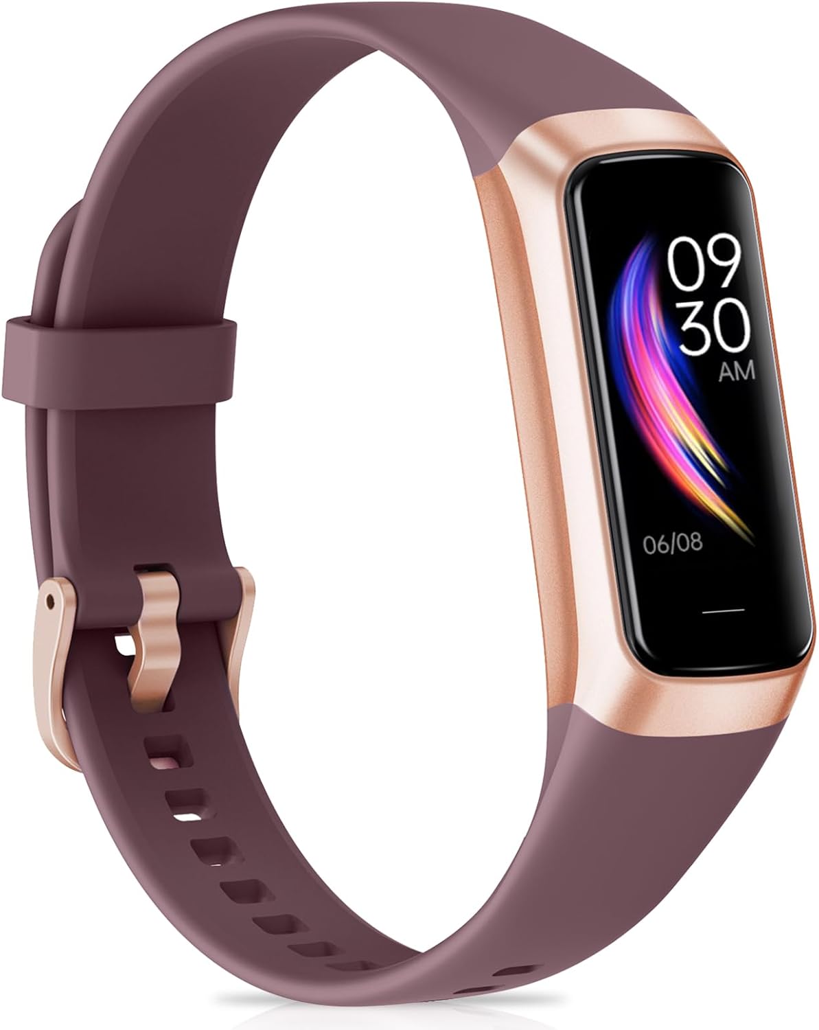 Fitness Tracker with 24/7Heart Rate, Blood Pressure, Sleep Tracking, Calorie, Activity Tracker with 1.1″ AMOLED Color Screen, Waterproof Step Tracker for Android iPhones Women Men