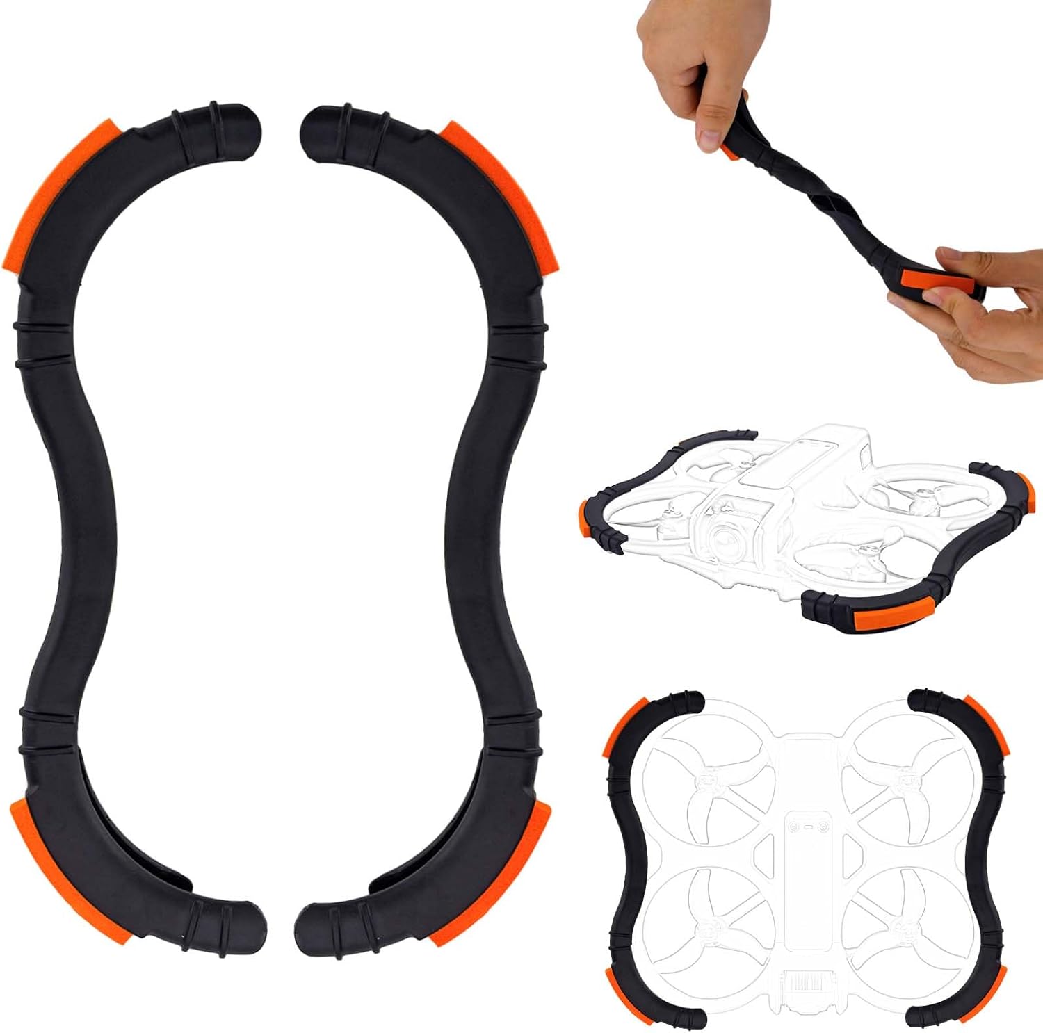 PEUTIER 2pcs Propeller Guard Protector for Avata 2, Reliable Prop Guards Anti-Collision Shockproof Bumper Guard Protector Secure Propeller Guard Drone Accessories for DJI Avata 2