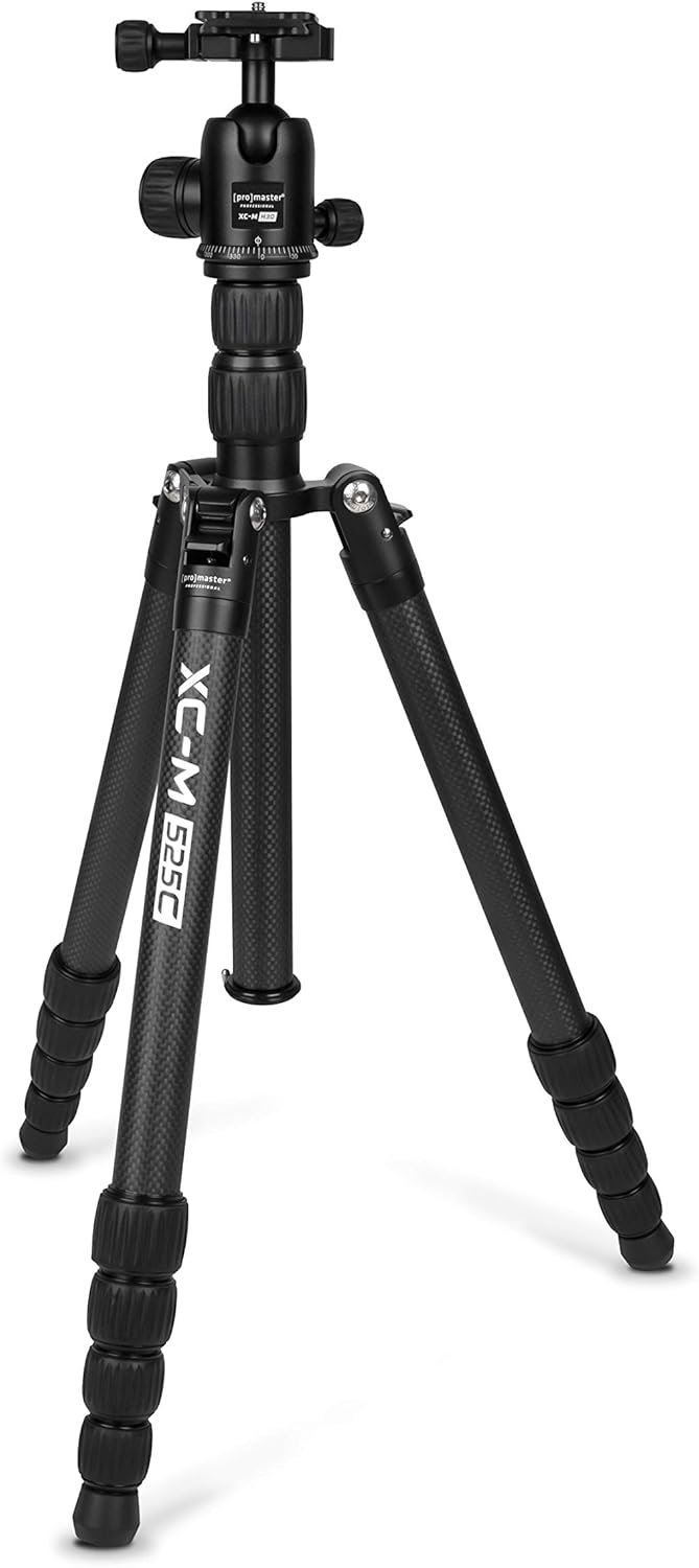 ProMaster XC-M 525CK Professional Carbon Fiber Tripod Kit with Head – Black