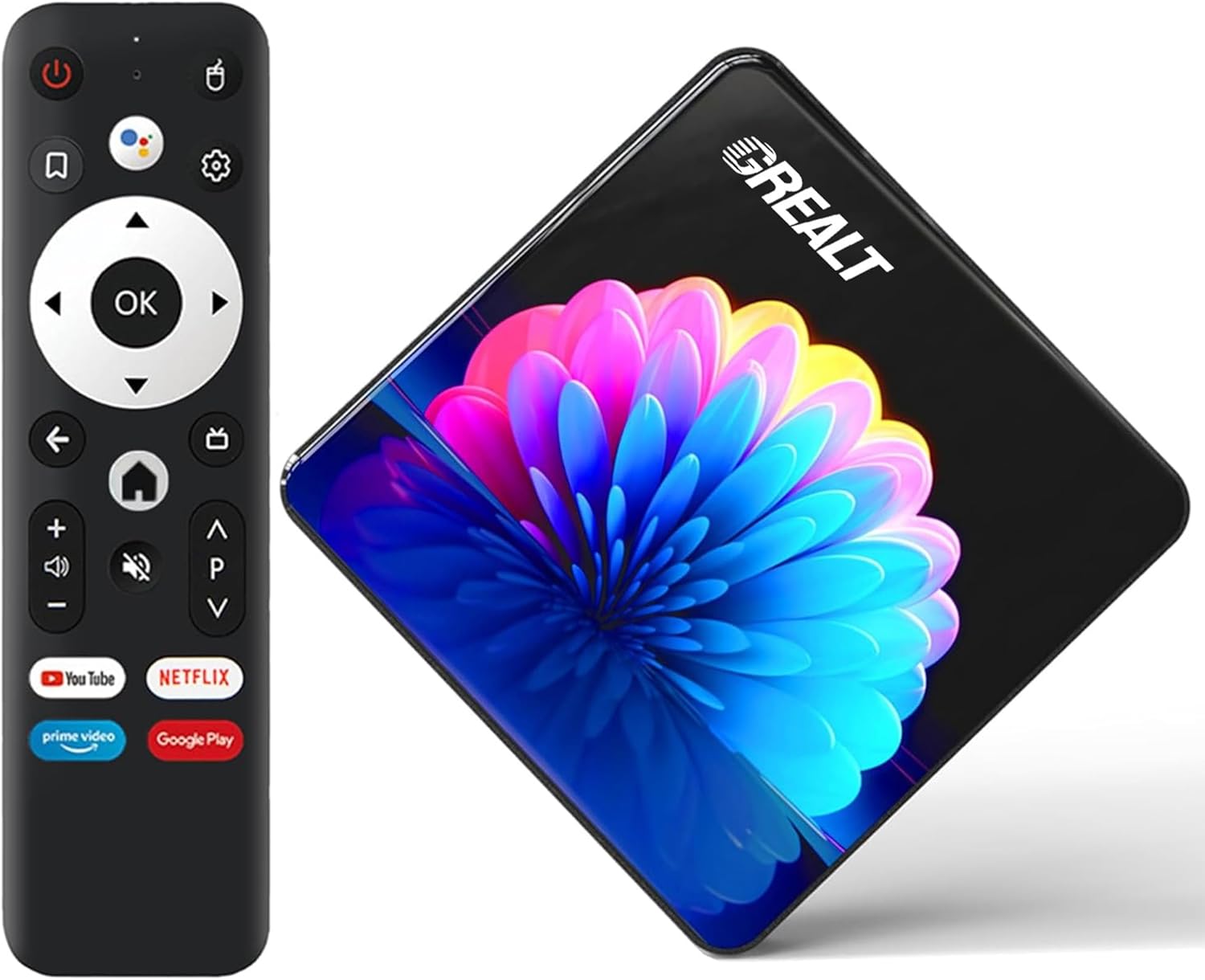 Android TV Box 8K Ultra HD Smart TV Box Android 13.0 2GB RAM 16GB RK3528 Chip Quad Core 64bit Supporting 4K@60fs 2.4G /5G Dual-Band WIFI6 BT5.0 USB 2.0 10/100M Ethernet