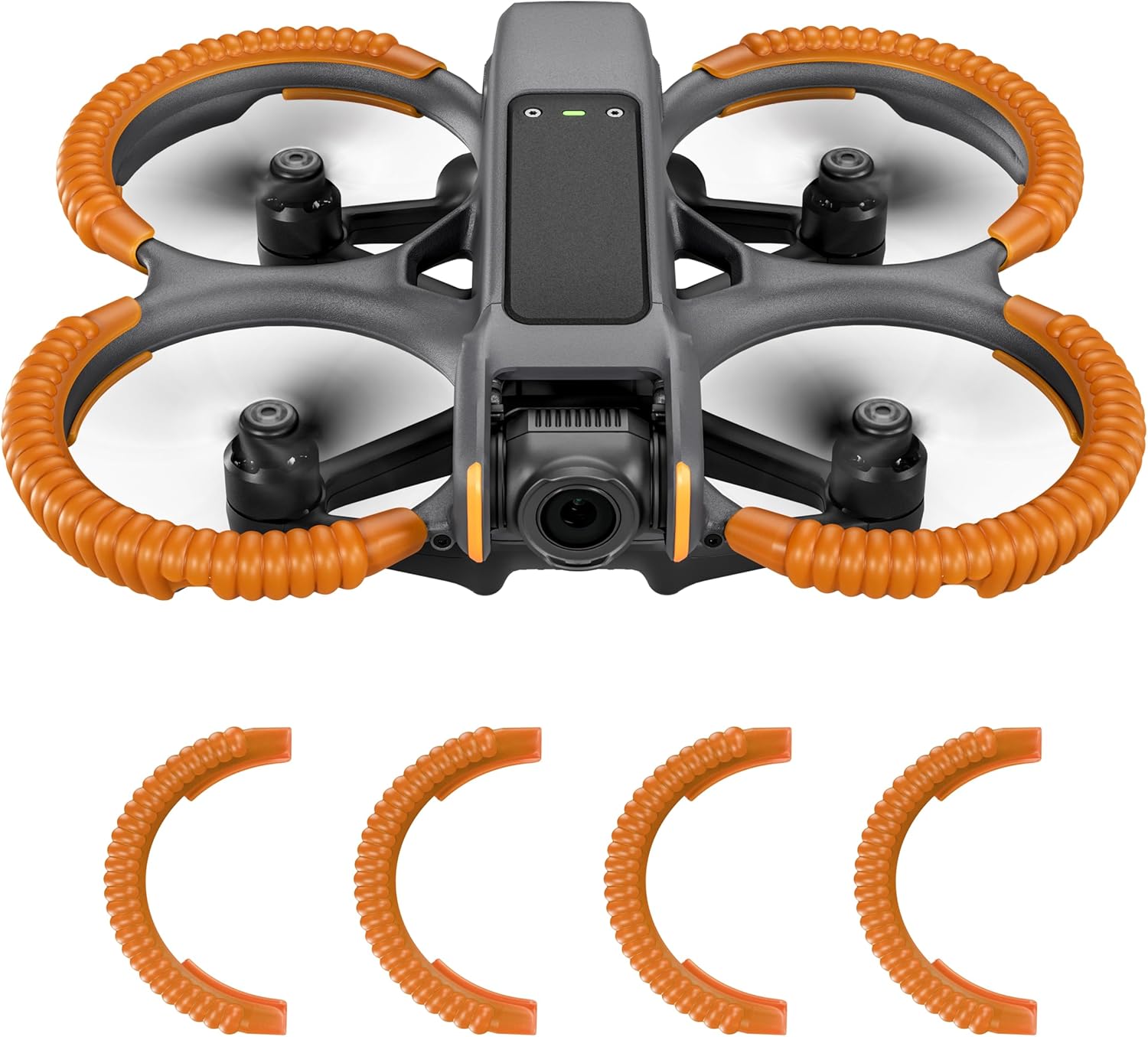 STARTRC Avata 2 Propeller Guard Protector – Anti-Collision Shockproof Bumper for DJI Avata 2 Fly More Combo Accessories (orange)