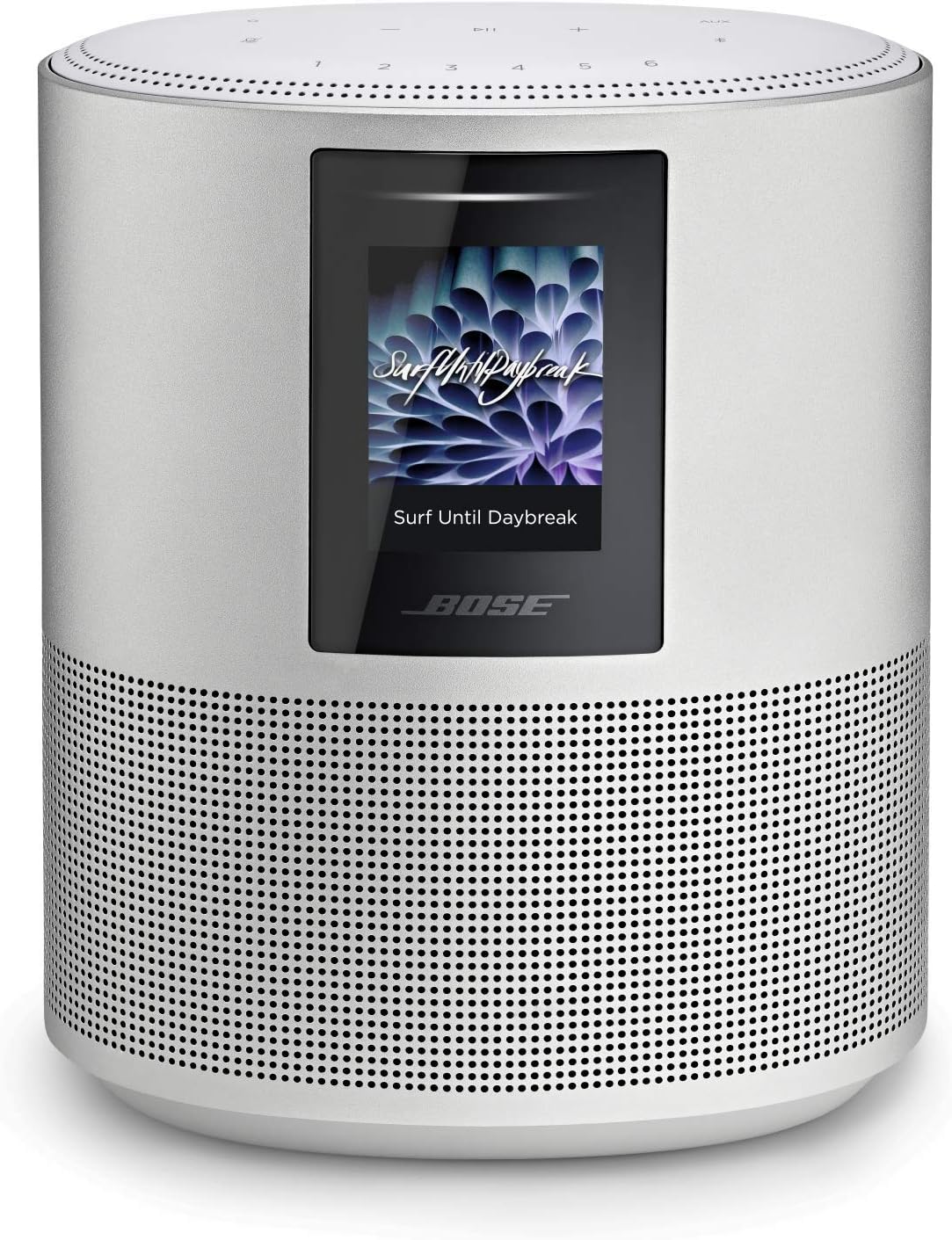 Bose Home Speaker 500: Smart Bluetooth Speaker with Alexa Voice Control Built-in, Silver (Renewed)