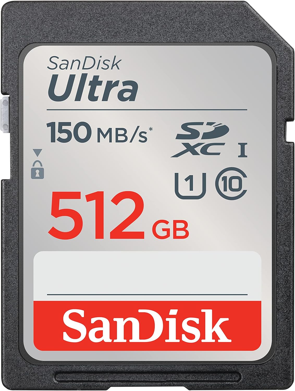 SANDISK 512GB Ultra SDXC UHS-I Memory Card – Up to 150MB/s, C10, U1, Full HD, SD Card – SDSDUNC-512G-GN6IN