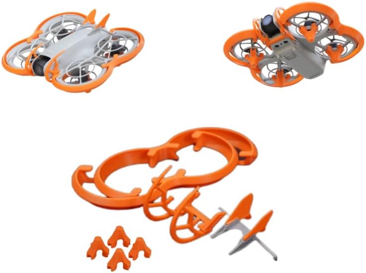 Neo Drone Protection Accessories Kit for Neo, Propeller Guards, Gimbal Bumper, Tail Wing and Landing Gear (Upgrade Version) (Red)