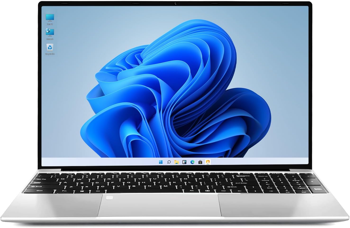 2026 New 15.6” Laptop Windows 11 Pro, Intel Core i3-7020U, 8GB RAM, 256GB SSD, 1080p FHD Display, Backlit Kerboard, Fingerprint, Office 365, WiFi5, BT5, Webcam, Mini-HDMI, USB3.2, TF Card Slot