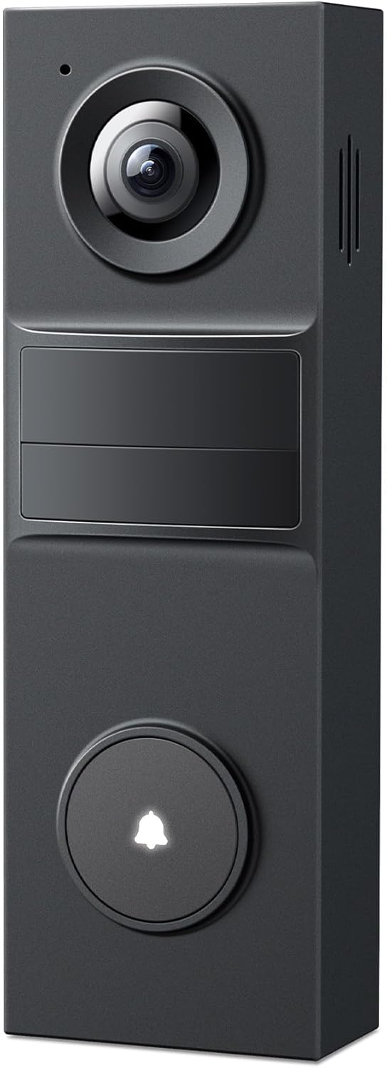 Tapo 2K Wireless Smart Video Doorbell – 160° Ultra-Wide View, Person Detection, 2-Way Talk, Ring Call, Night Vision, Subscription-Free Local Storage or Optional Cloud, D205