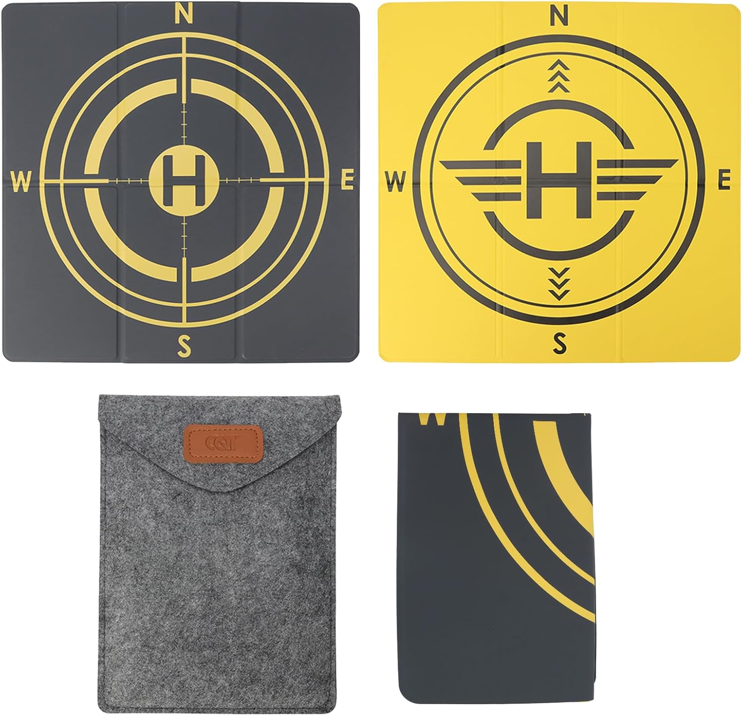 Drone Landing Pad, Universal Waterproof Portable Fast-Foldable Helipad for DJI Mini 5 Pro/4/3/2 SE/4K/DJI Neo/Flip/Mavic 3/RC Quadcopters (16.93inch/43cm)