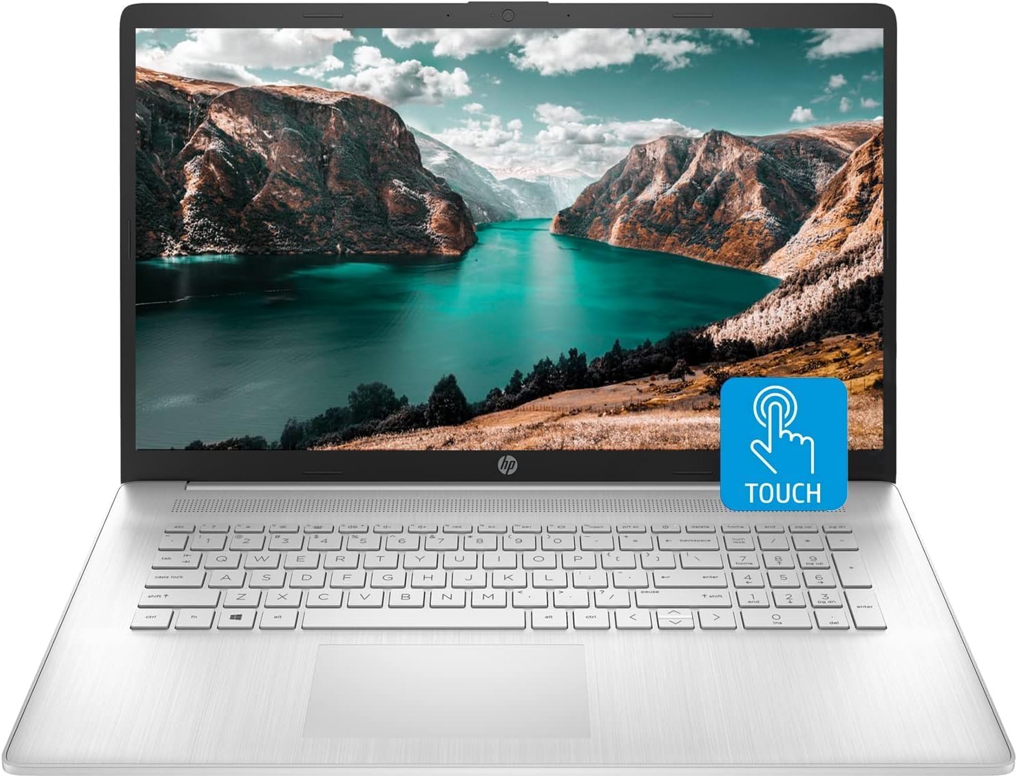 HP 17 Laptop, 17.3″ HD+ Touchscreen Display, 13th Gen Intel Core i7-1355U, 64GB RAM, 2TB SSD, Webcam, HDMI, SuperSpeed USB Ports, Wi-Fi 6, Windows 11 Home, Silver