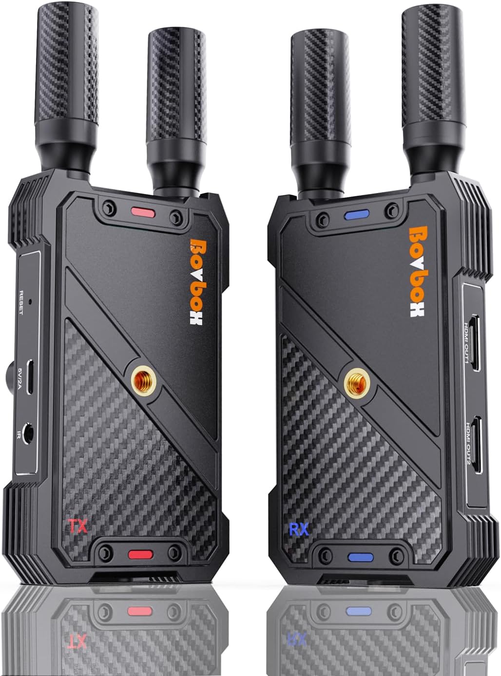 Wireless HDMI Transmitter and Receiver: 1312ft Plug&Play HDMI Wireless Extender Kit 1080P with LoopOut and Support IR Remote Control Streaming from PC,Camera,Laptop,Netflix to HDTV/Projector/DSLR