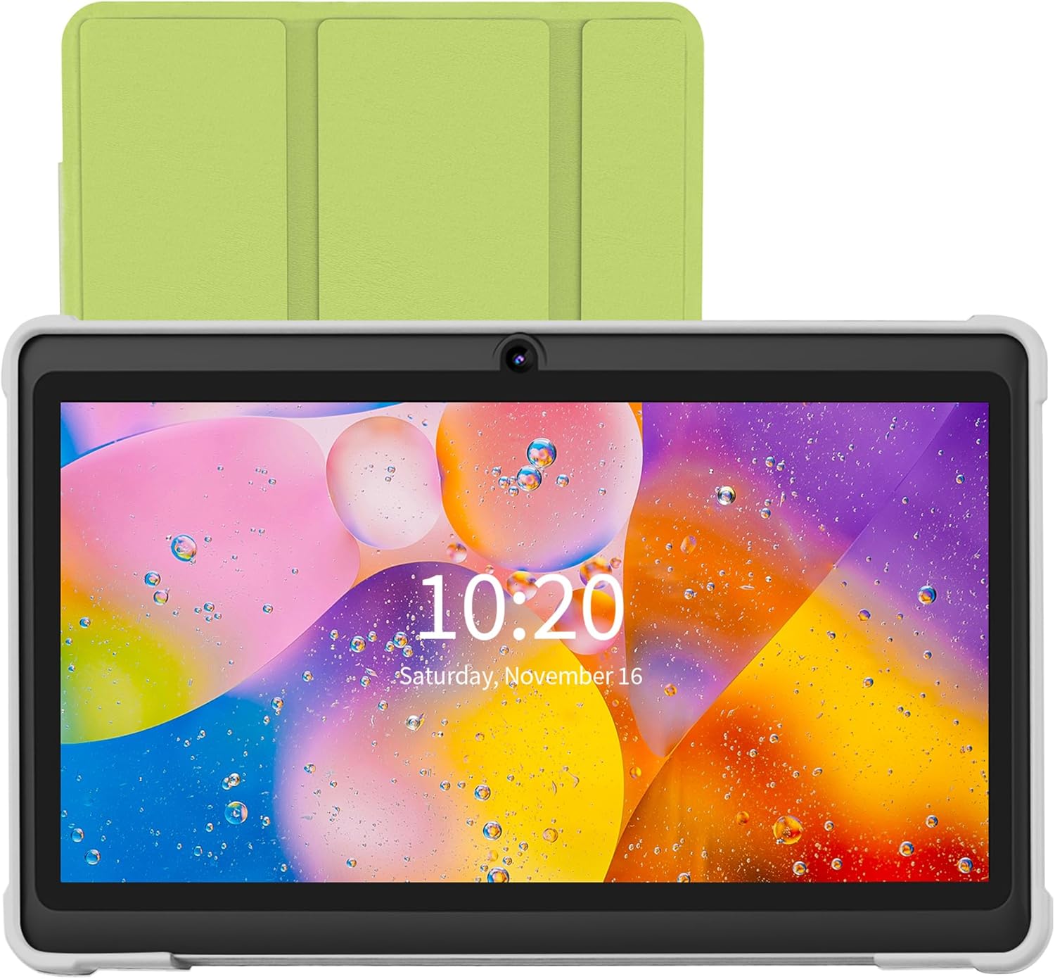 7 Inch Tablet, Quad Core Android 13 OS, 32GB ROM, WiFi, Bluetooth, Dual Camera, USB C Tablet PC, 7″ Touch Screen IPS HD Display Android PAD(Green)