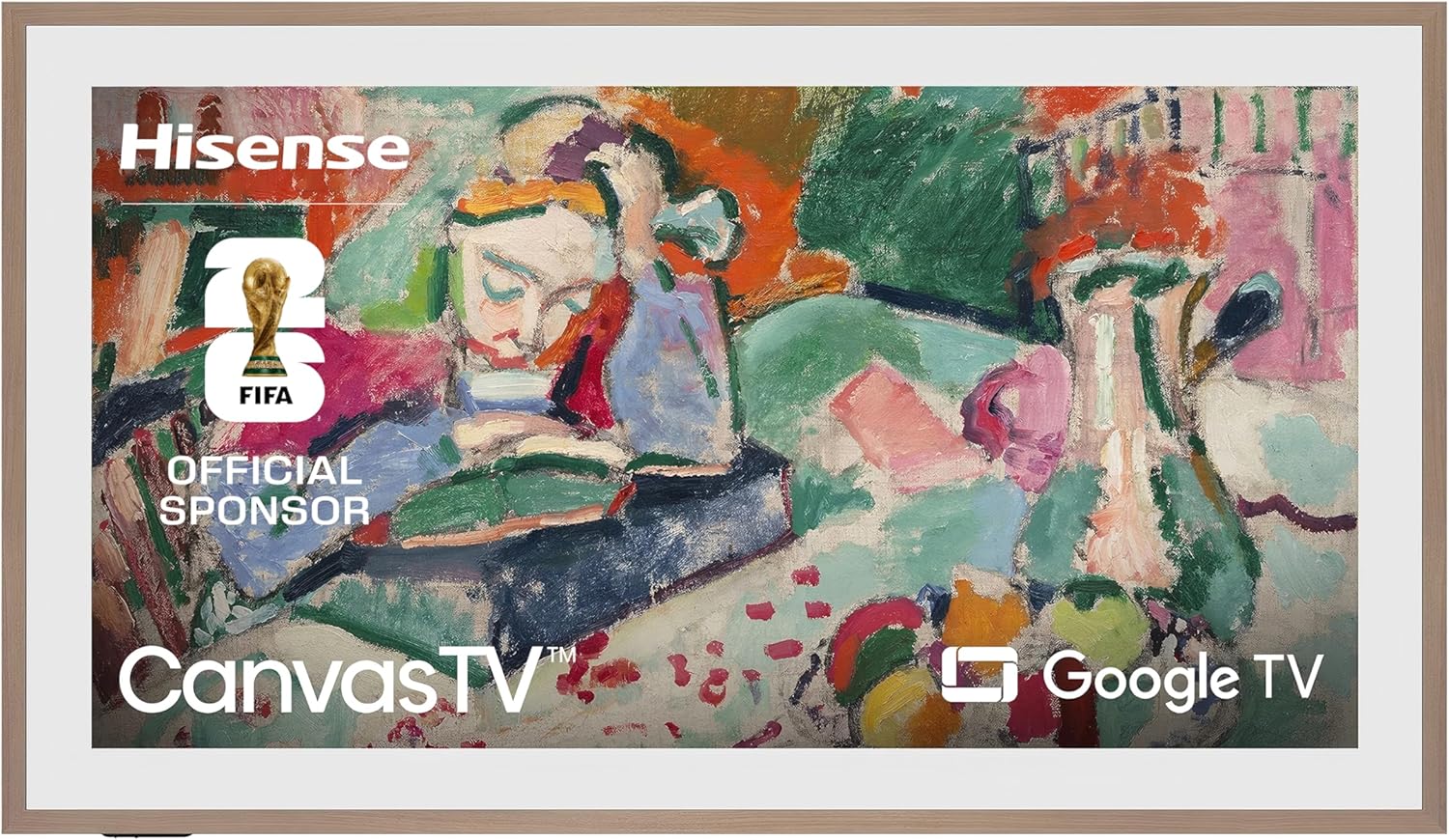 Hisense 55-Inch Class QLED 4K S7N CanvasTV Series Dolby Vision HDR Google Smart TV (55S7N) – 144Hz, Art Mode, Anti-Glare Panel, Hi-Matte Display, Frame & UltraSlim Wall Mount Included